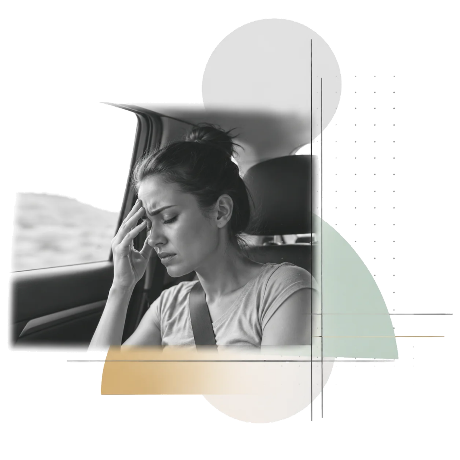 Mareo al viajar en coche — síntoma vestibular